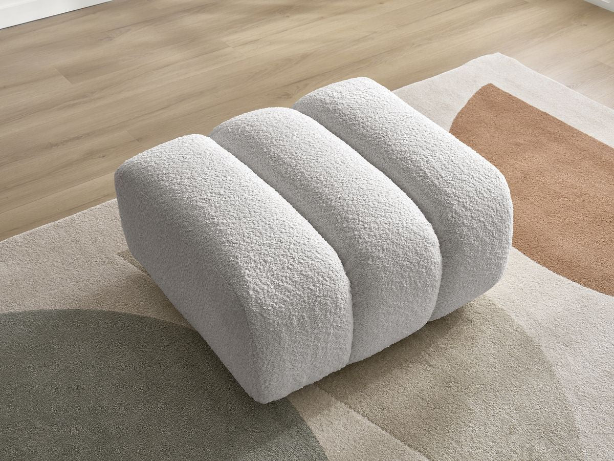 Pouf TALIA tissu bouclette