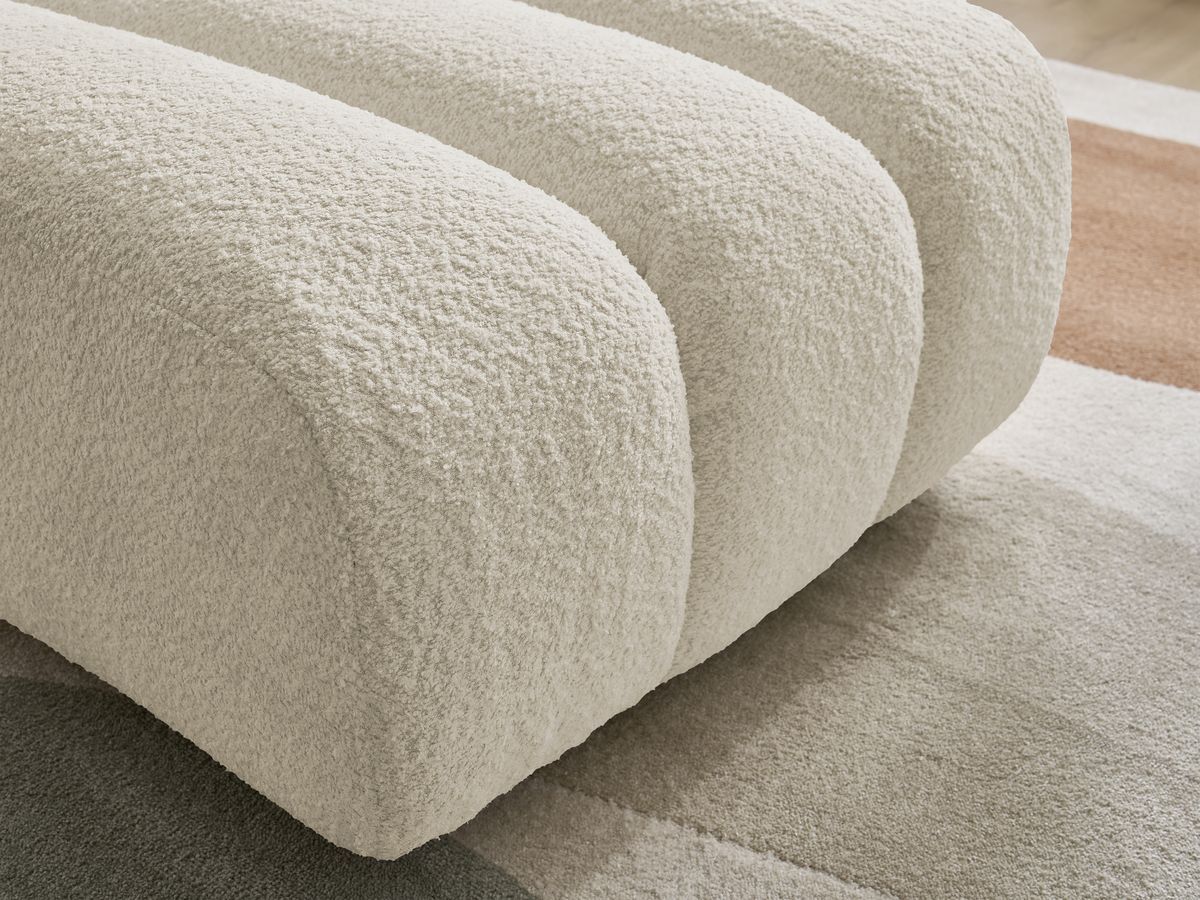 Pouf TALIA tissu bouclette