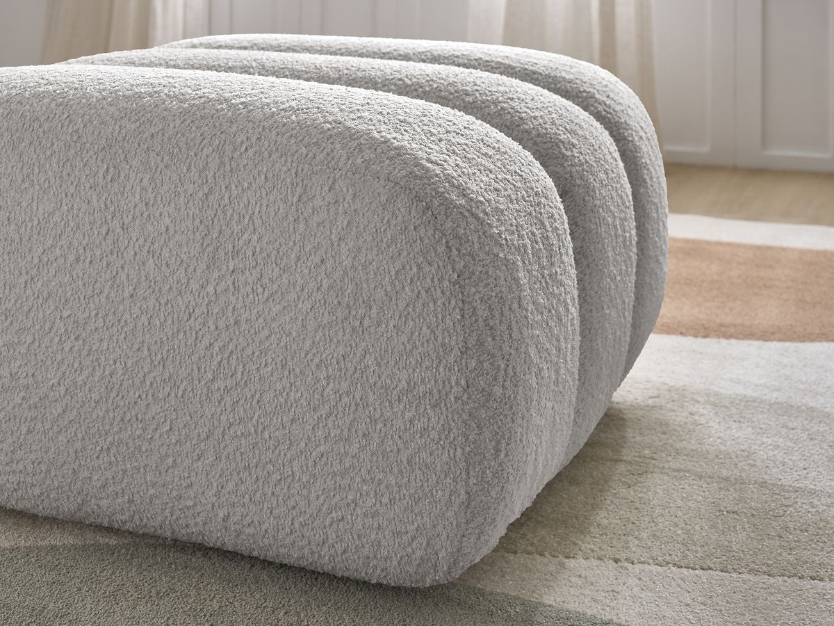 Pouf TALIA tissu bouclette