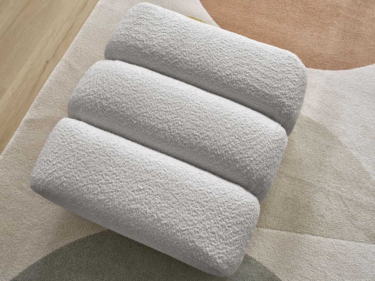 Pouf TALIA tissu bouclette