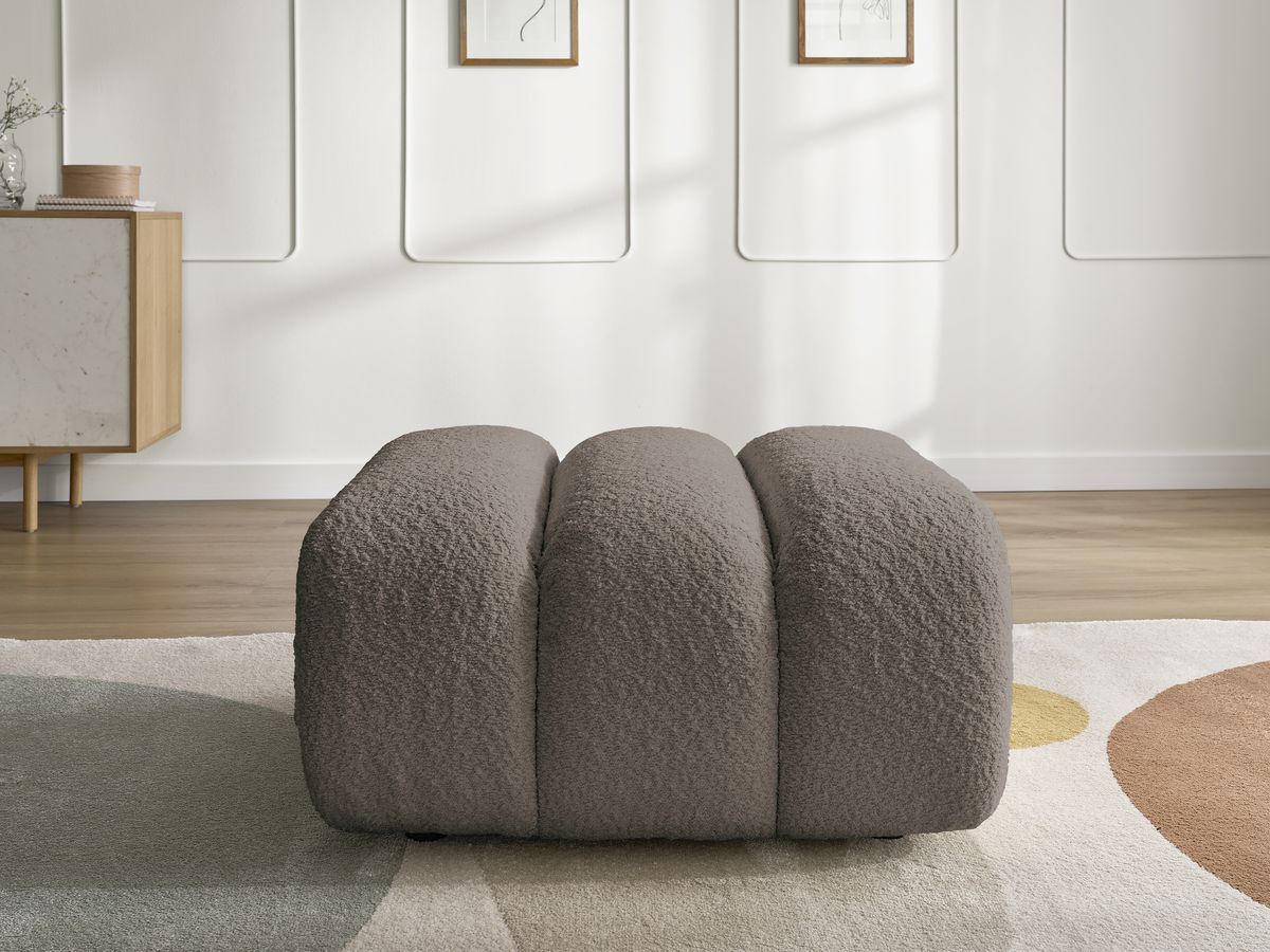 Pouf TALIA tissu bouclette