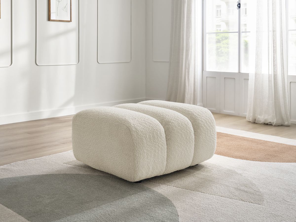 Pouf TALIA tissu bouclette