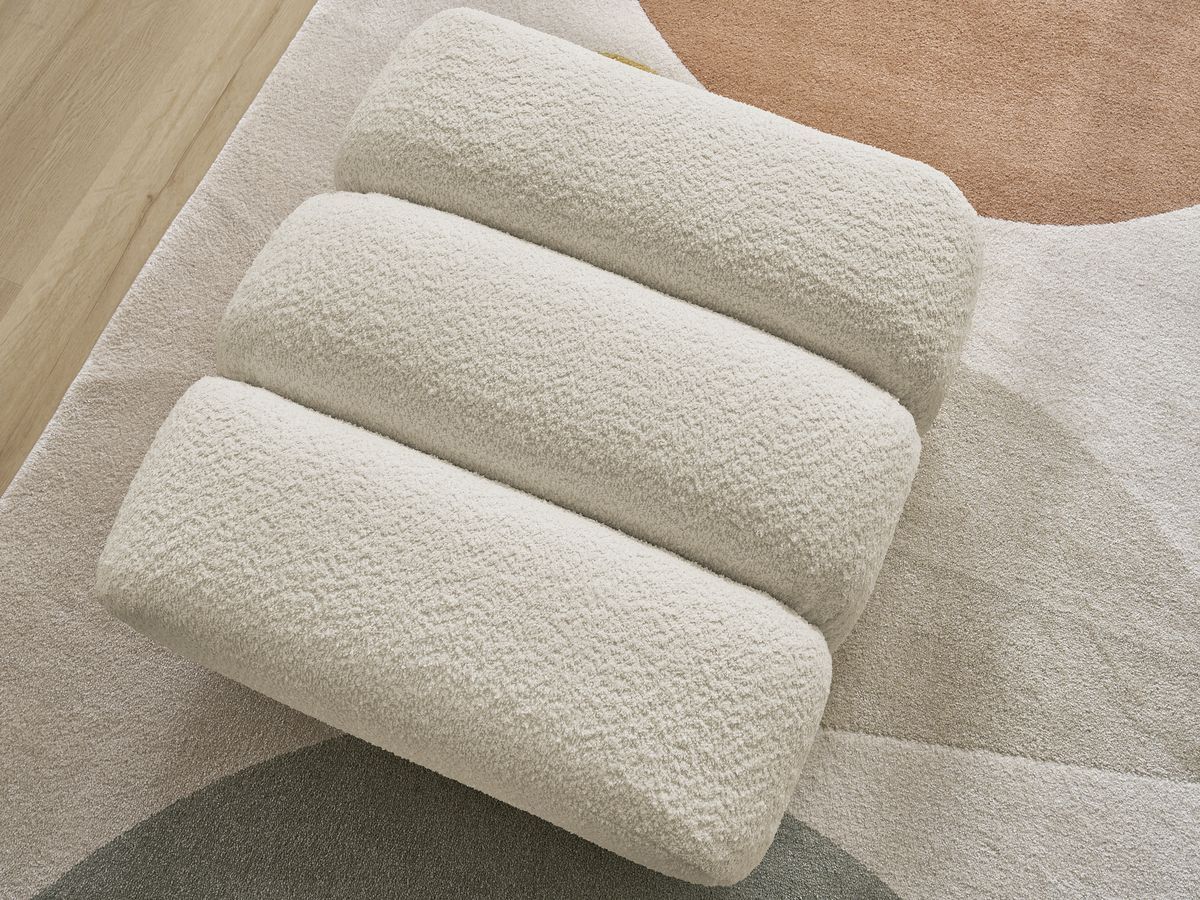 Pouf TALIA tissu bouclette