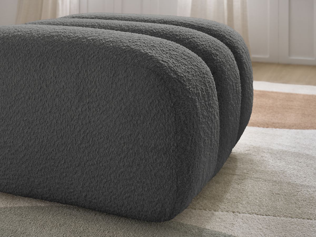 Pouf TALIA tissu bouclette