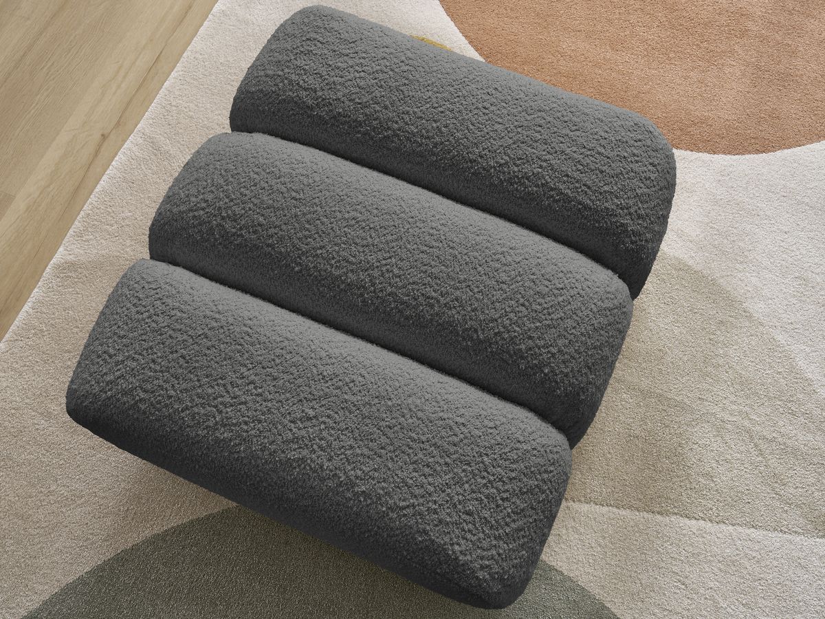 Pouf TALIA tissu bouclette