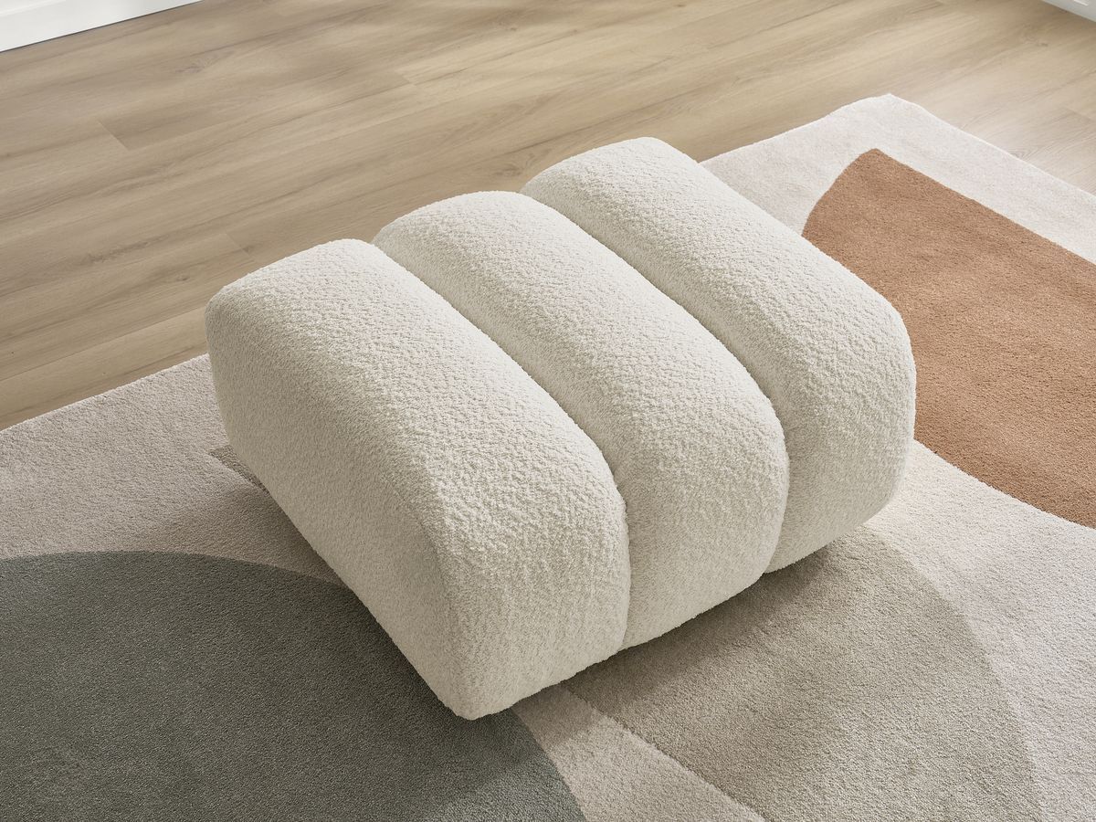 Pouf TALIA tissu bouclette