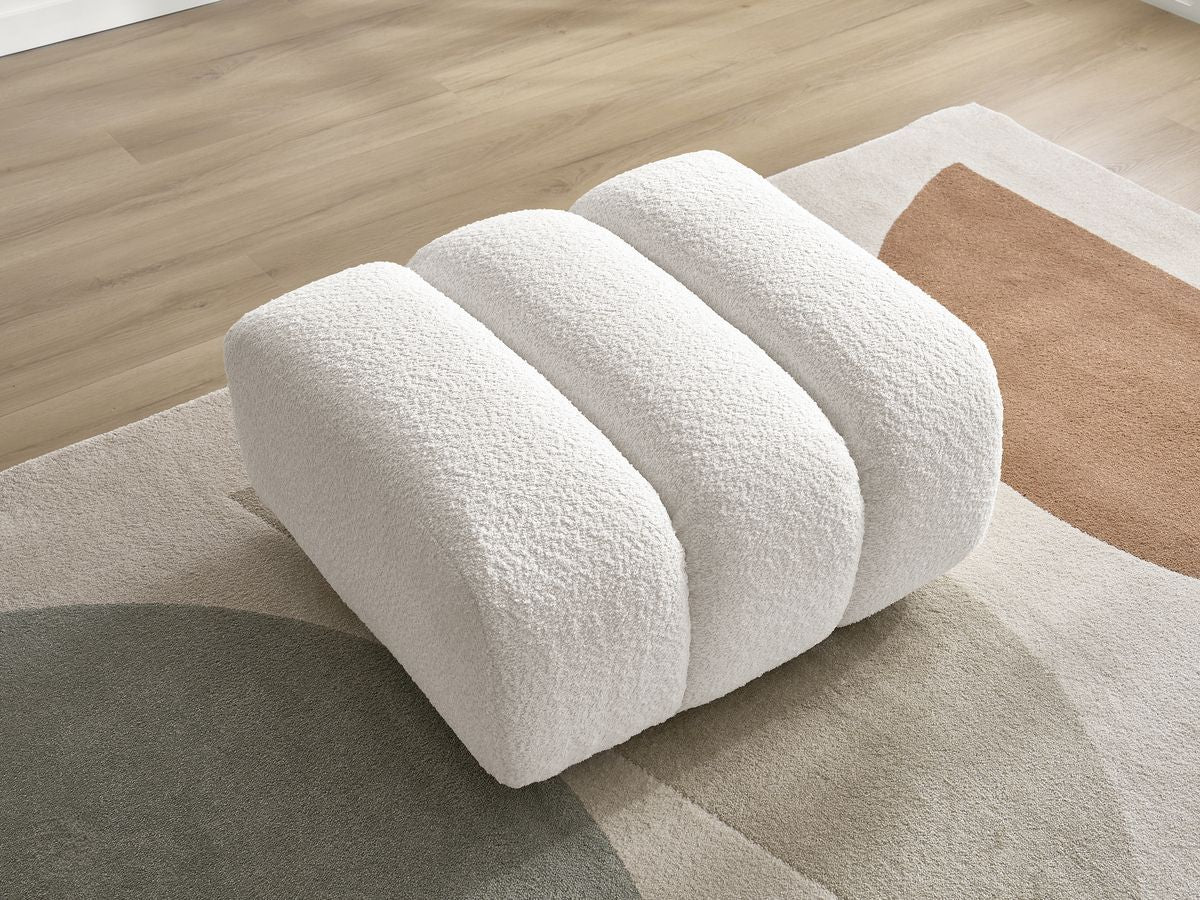 Pouf TALIA tissu bouclette