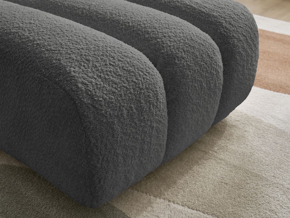 Pouf TALIA tissu bouclette