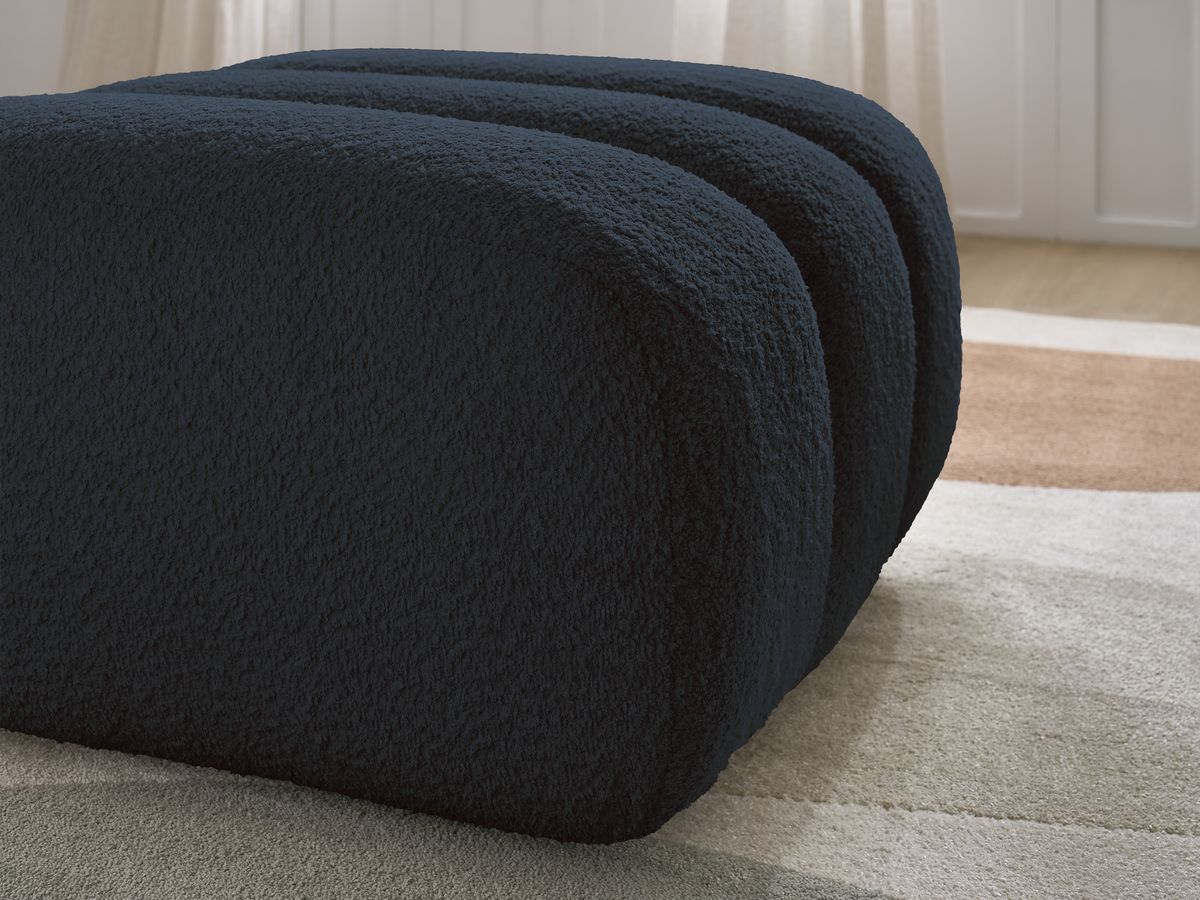 Pouf TALIA tissu bouclette