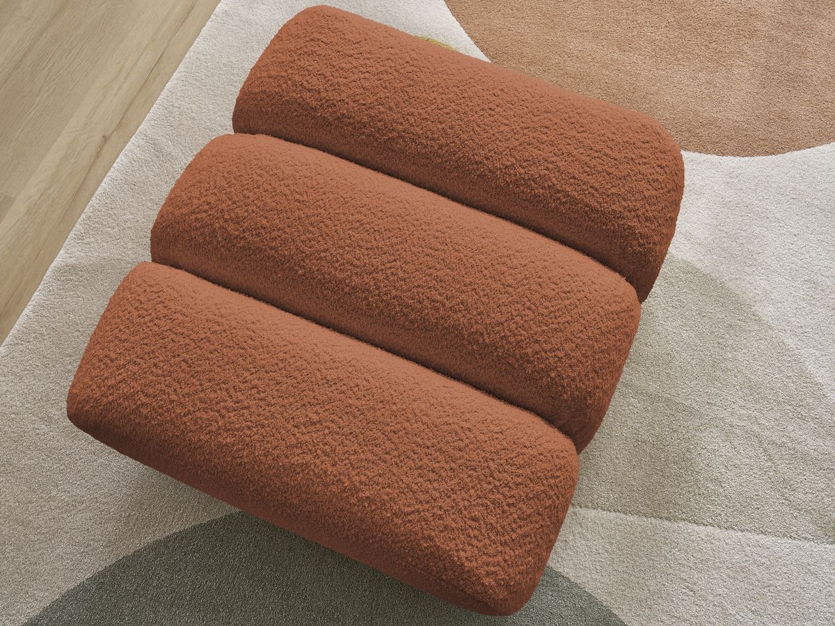 Pouf TALIA tissu bouclette