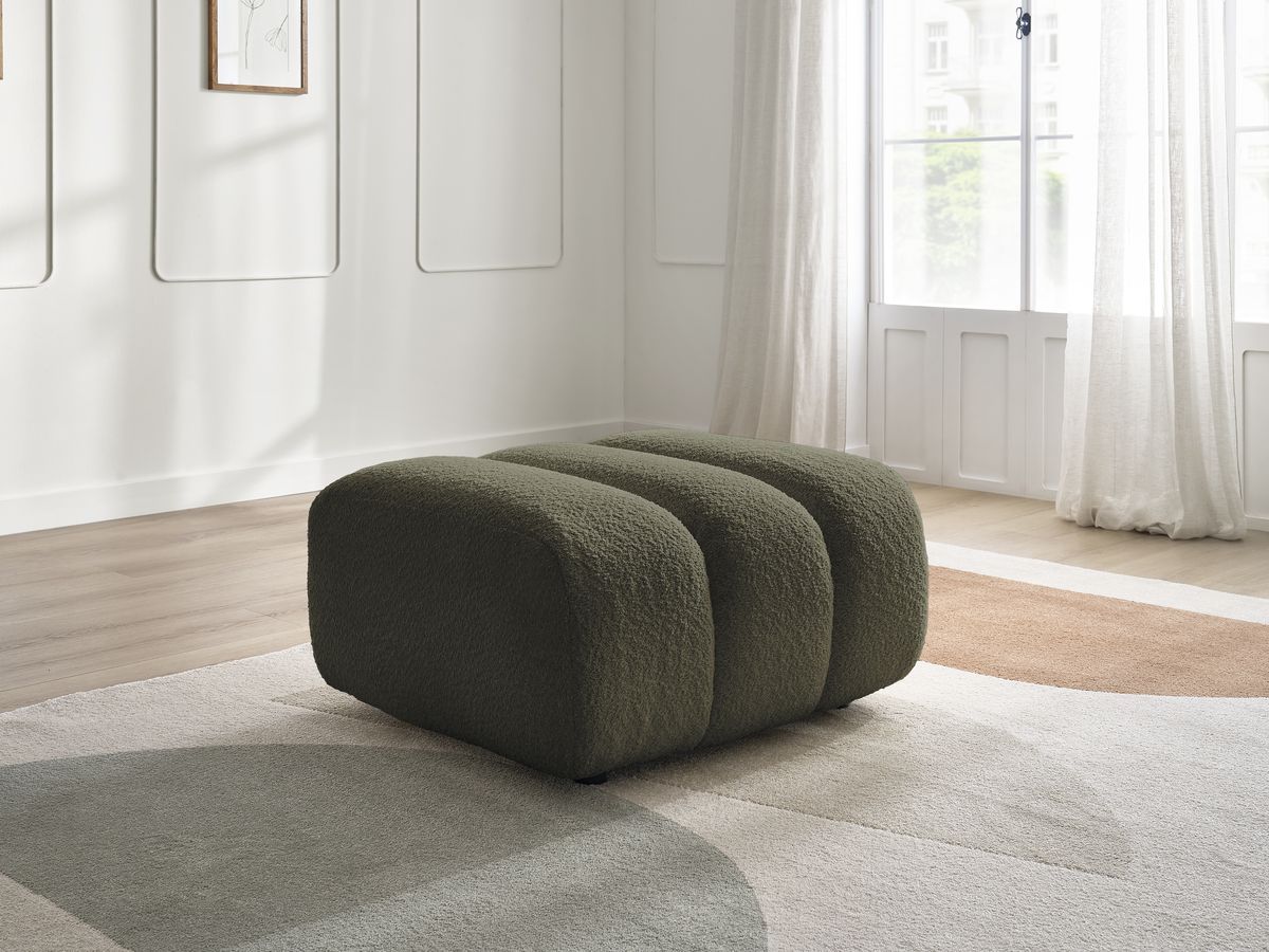 Pouf TALIA tissu bouclette