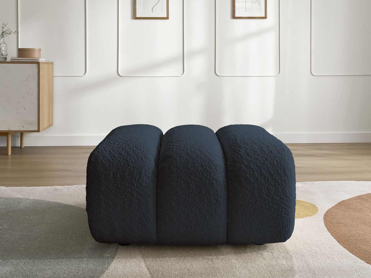 Pouf TALIA tissu bouclette