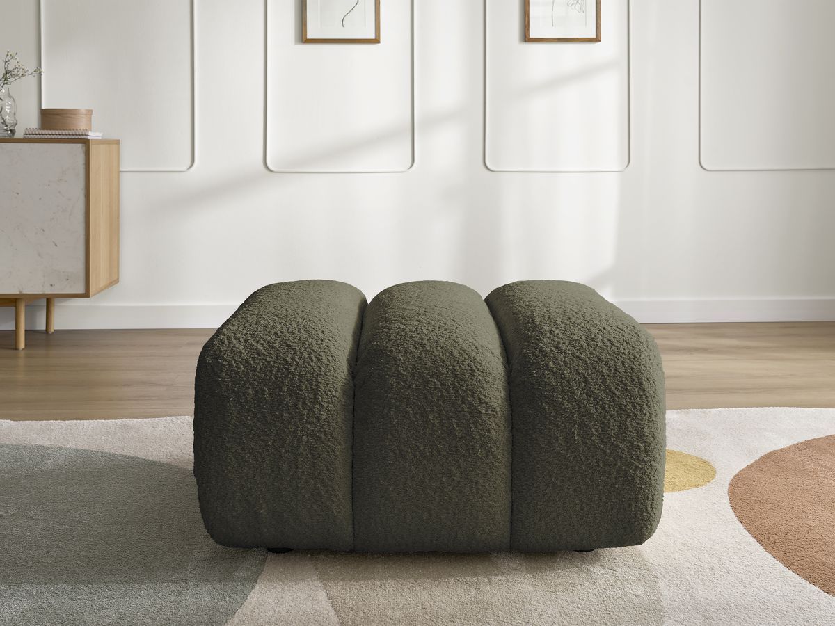 Pouf TALIA tissu bouclette