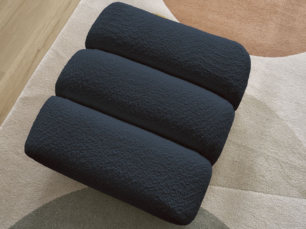 Pouf TALIA tissu bouclette