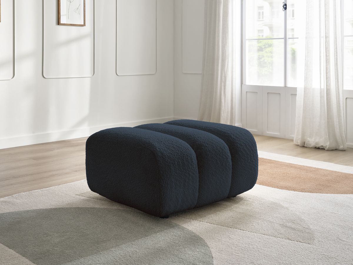 Pouf TALIA tissu bouclette