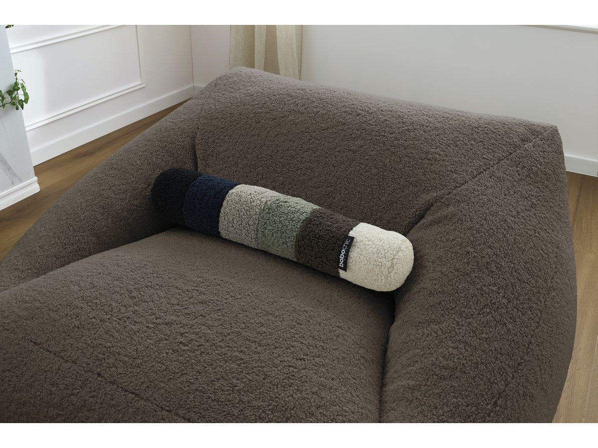 Pouf ultra moelleux LILIBET tissu bouclette