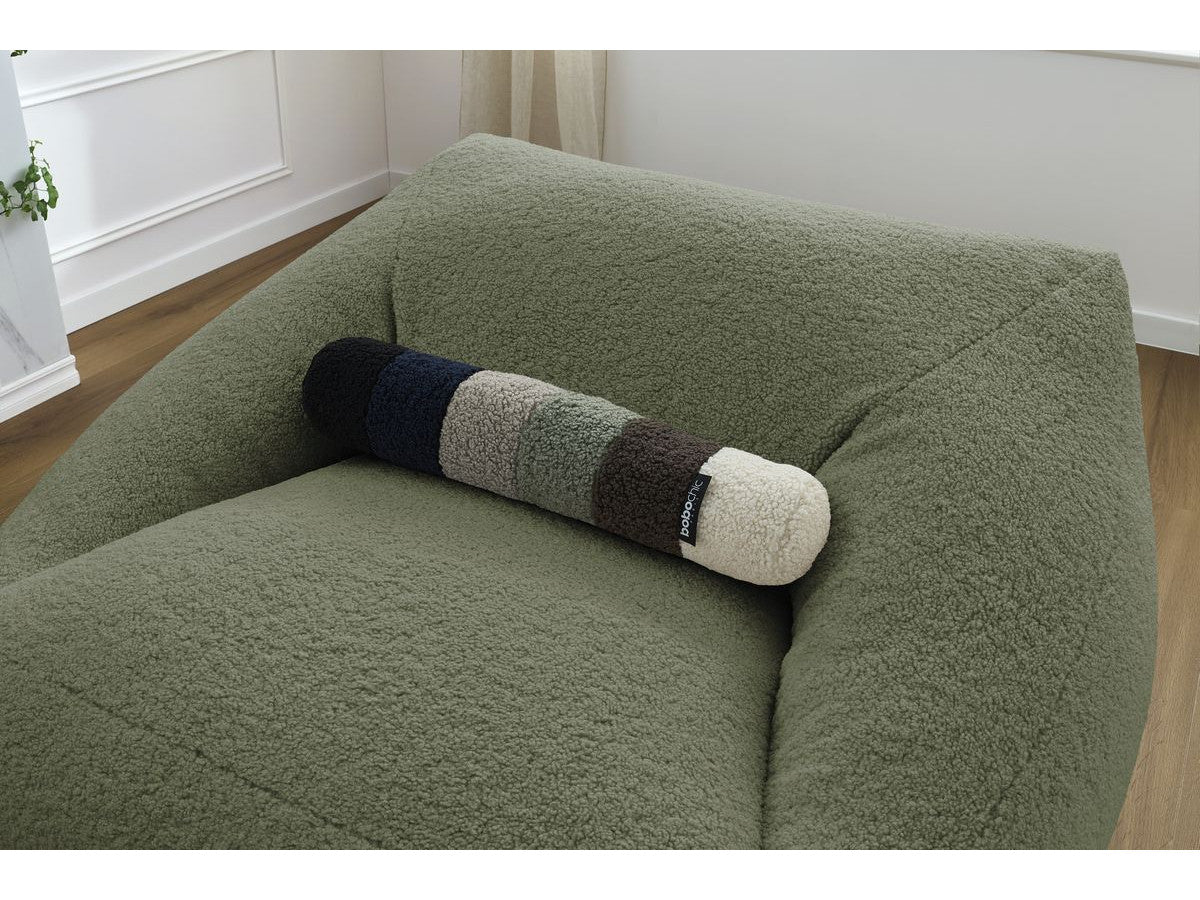 Pouf ultra moelleux LILIBET tissu bouclette