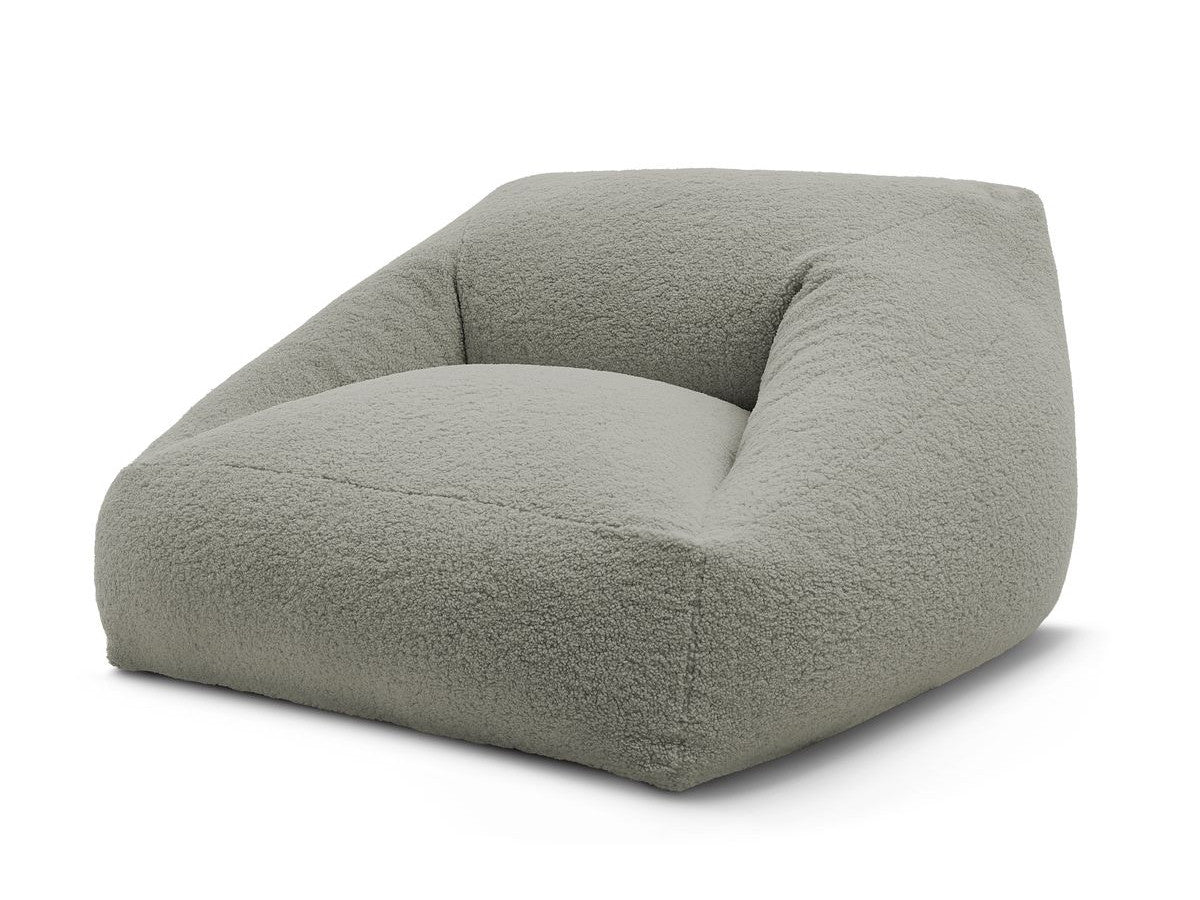 Pouf ultra moelleux LILIBET tissu bouclette