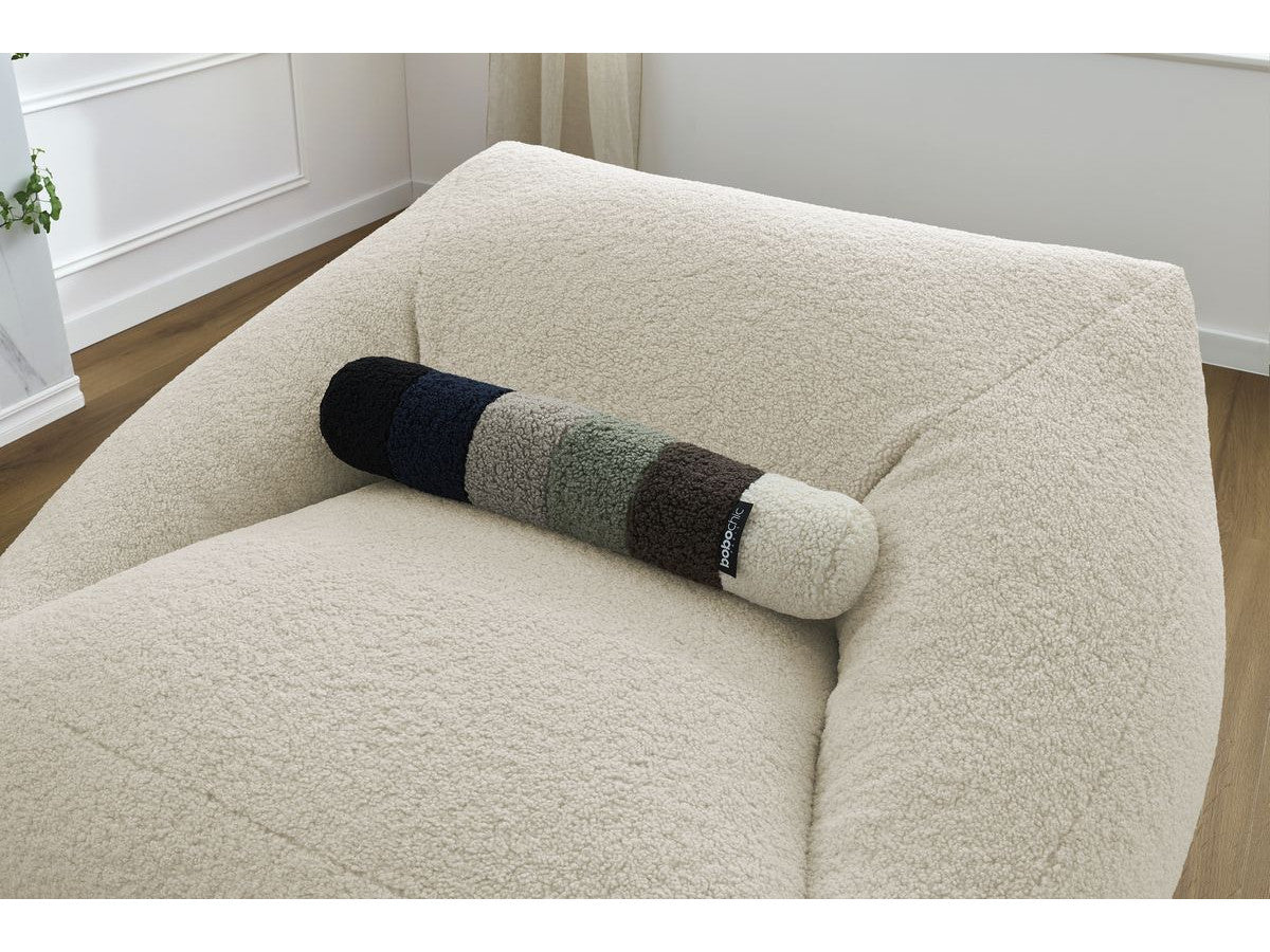 Pouf ultra moelleux LILIBET tissu bouclette