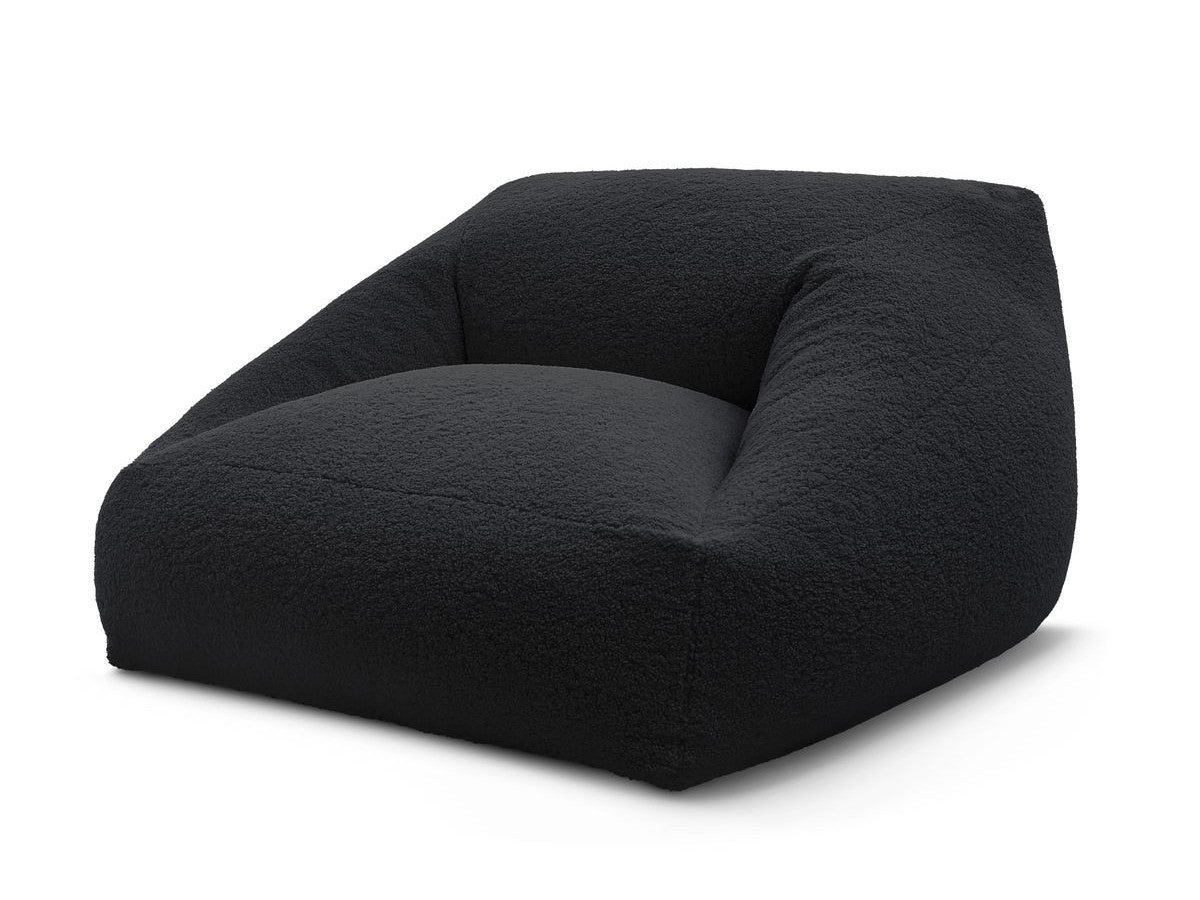 Pouf ultra moelleux LILIBET tissu bouclette