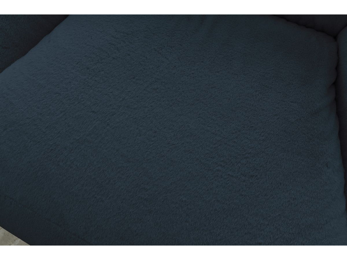 Pouf ultra moelleux LILIBET tissu imitation fourrure