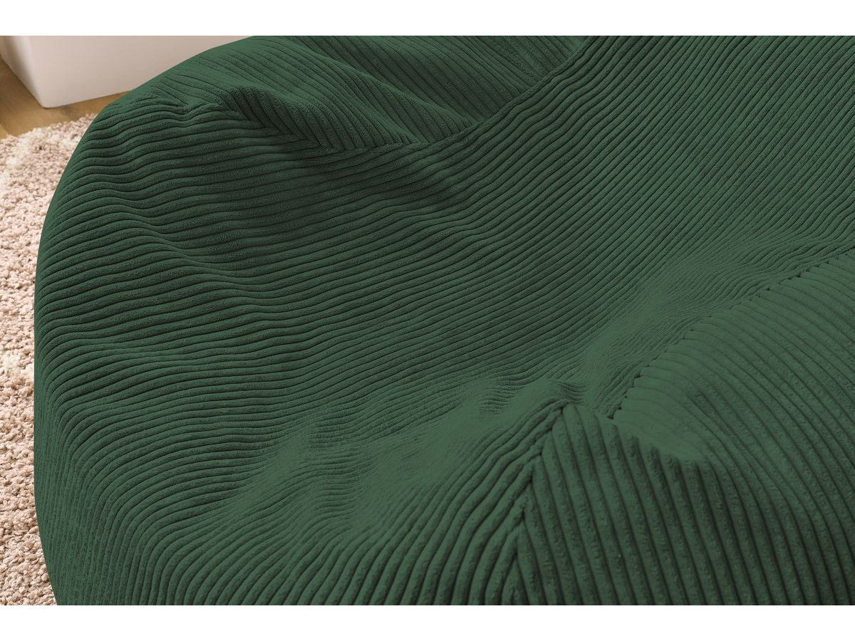 Pouf ultra moelleux VOLTAIRE velours côtelé