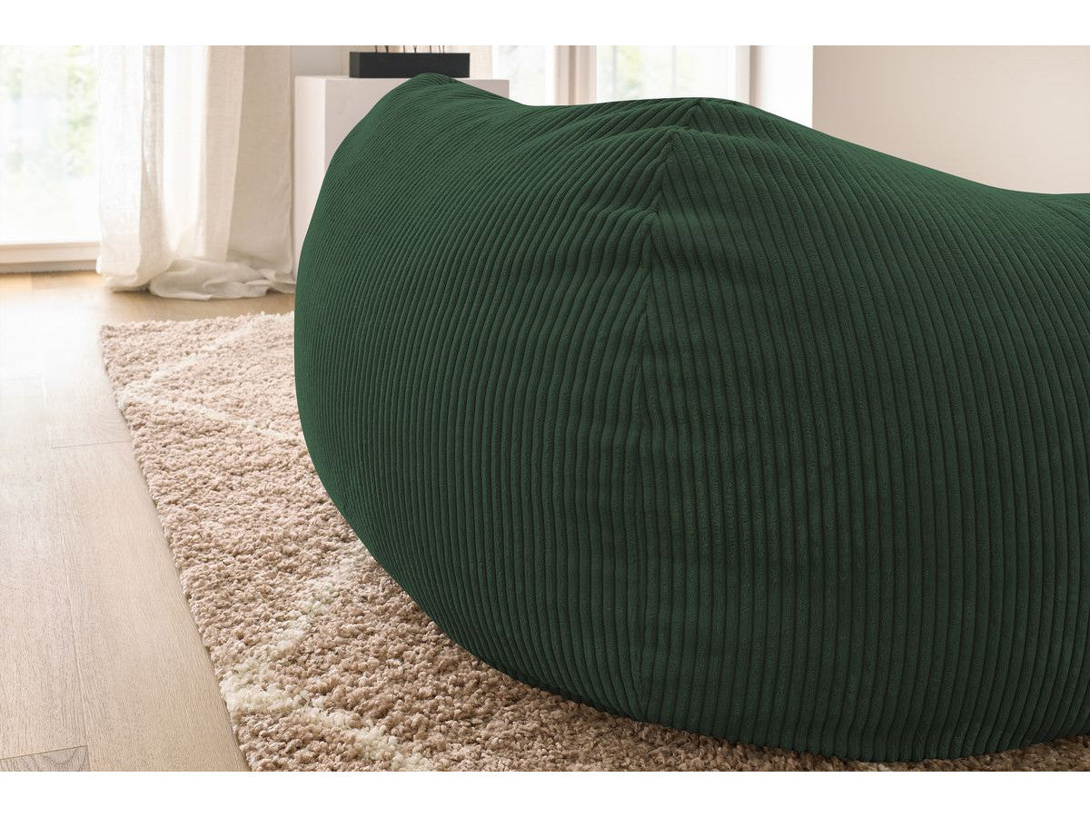 Pouf ultra moelleux VOLTAIRE velours côtelé