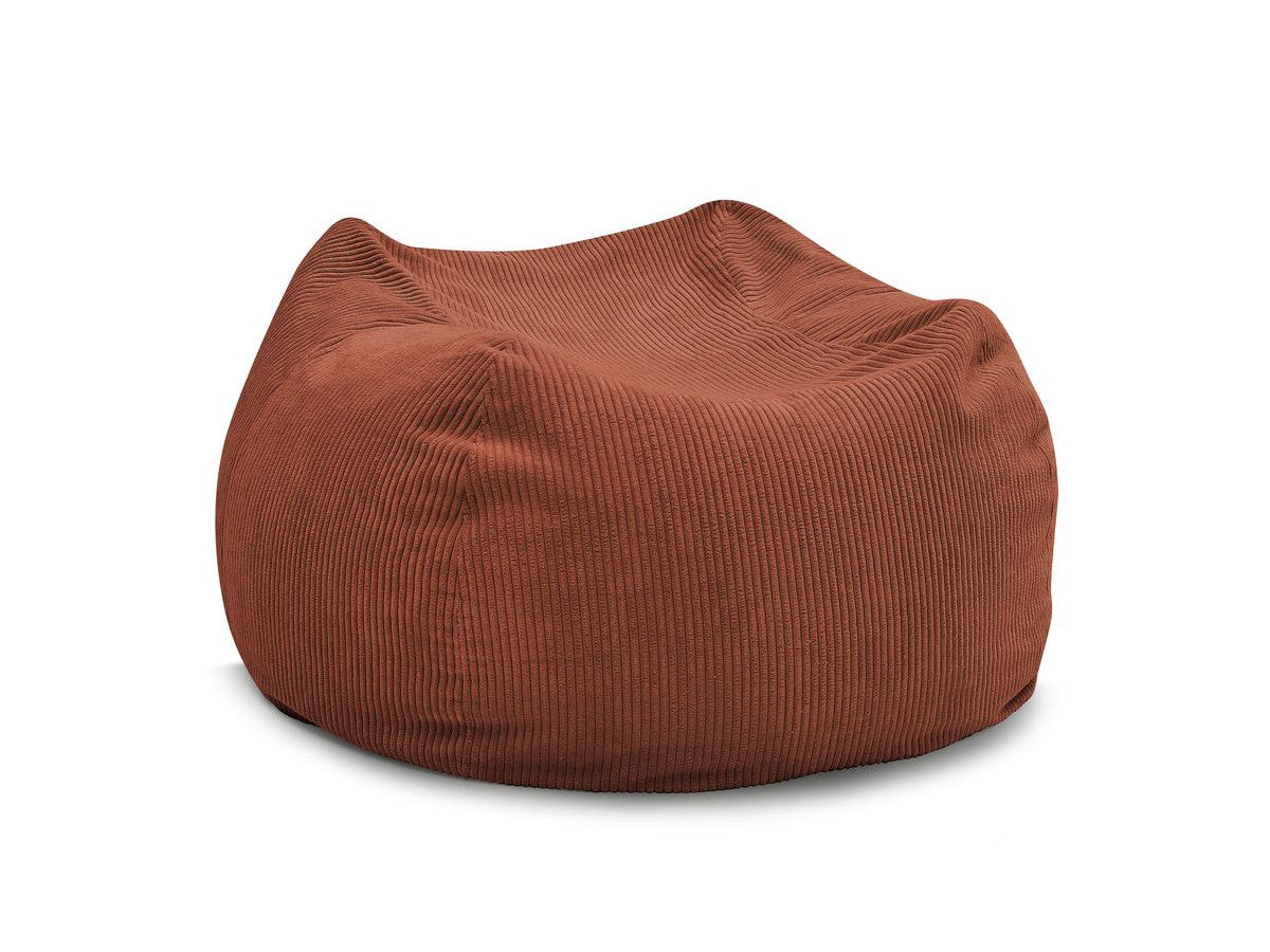 Pouf ultra moelleux VOLTAIRE velours côtelé