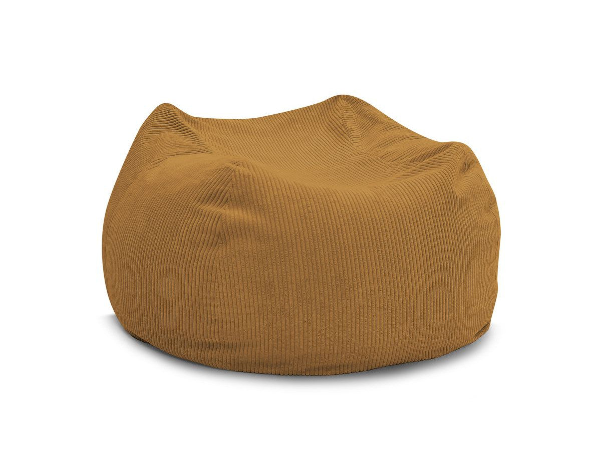 Pouf ultra moelleux VOLTAIRE velours côtelé