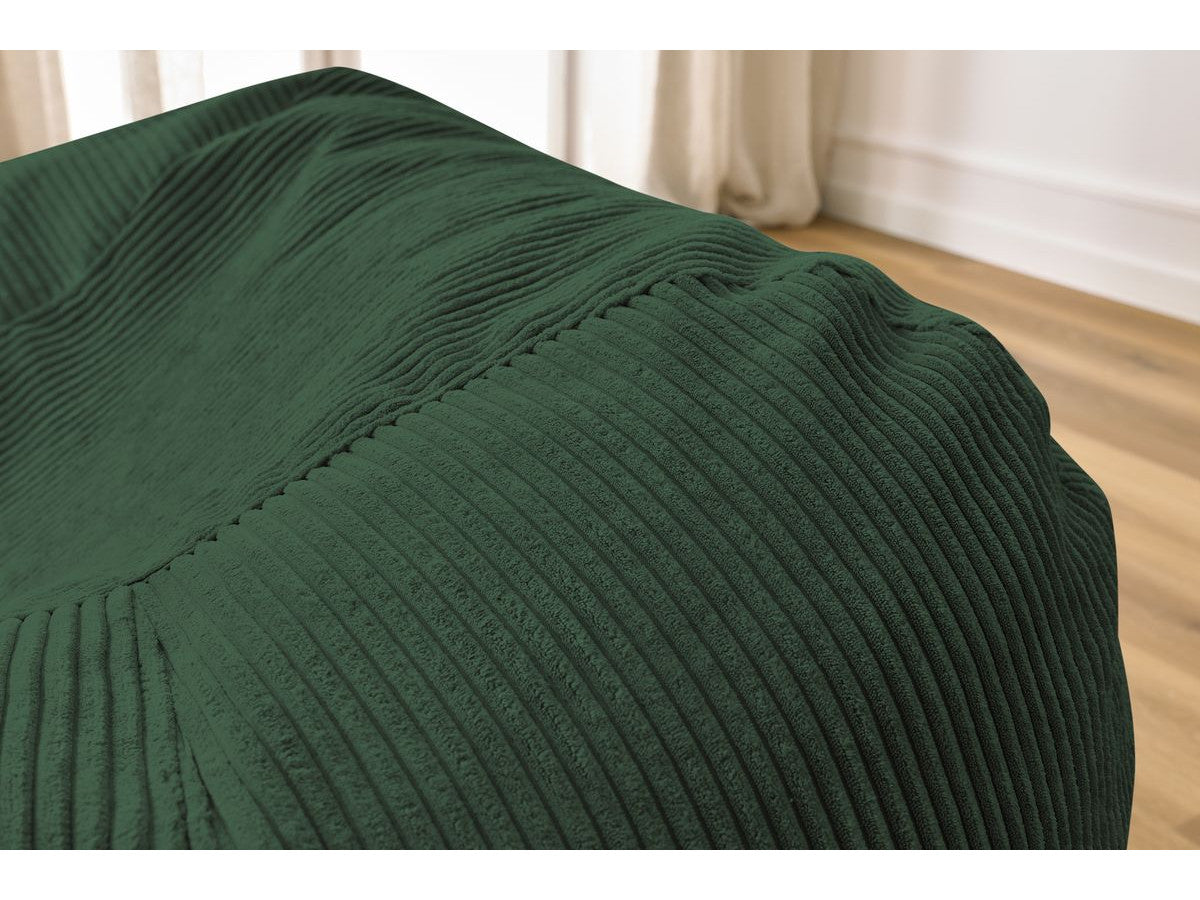 Pouf ultra moelleux VOLTAIRE velours côtelé