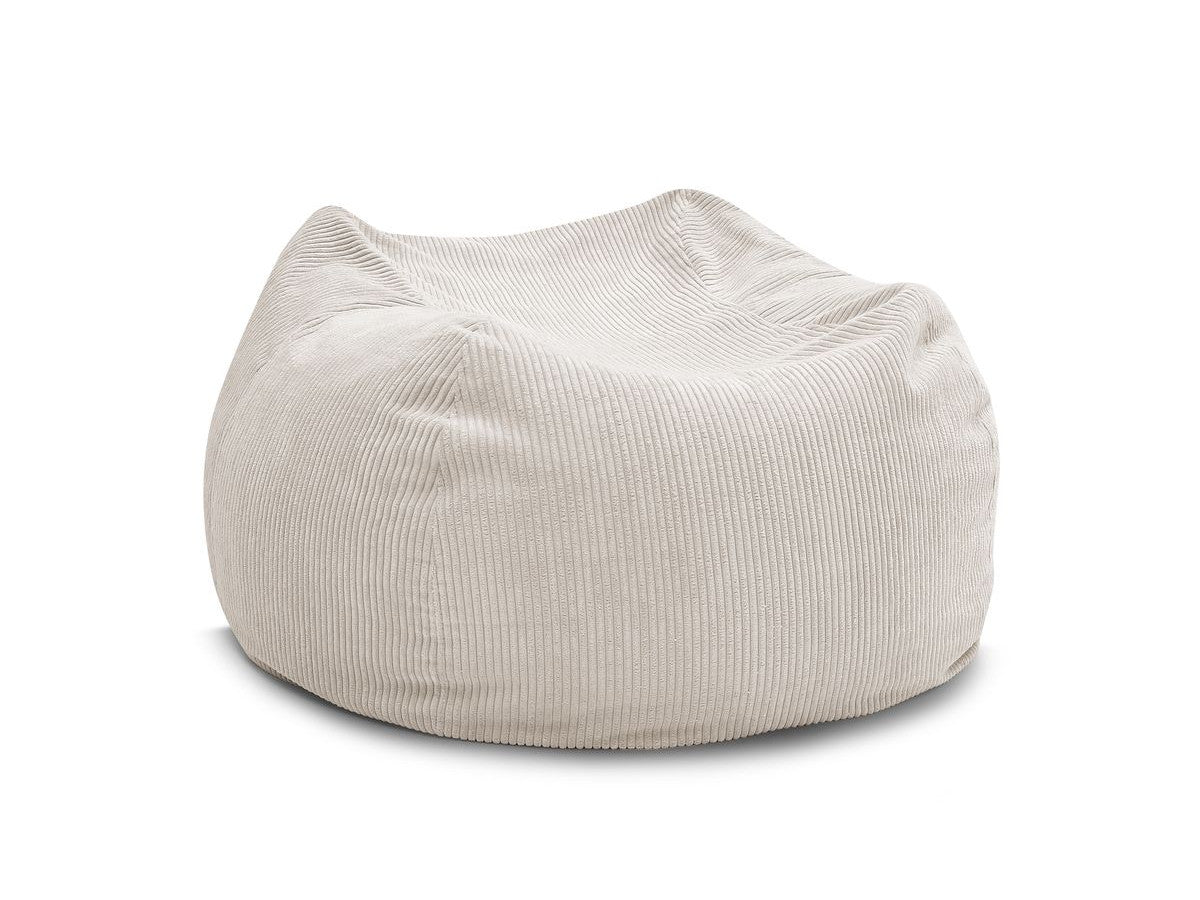 Pouf ultra moelleux VOLTAIRE velours côtelé