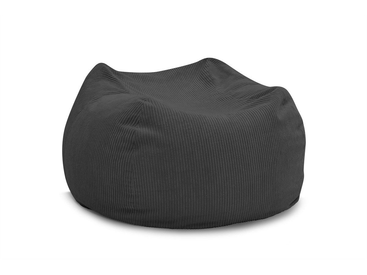 Pouf ultra moelleux VOLTAIRE velours côtelé