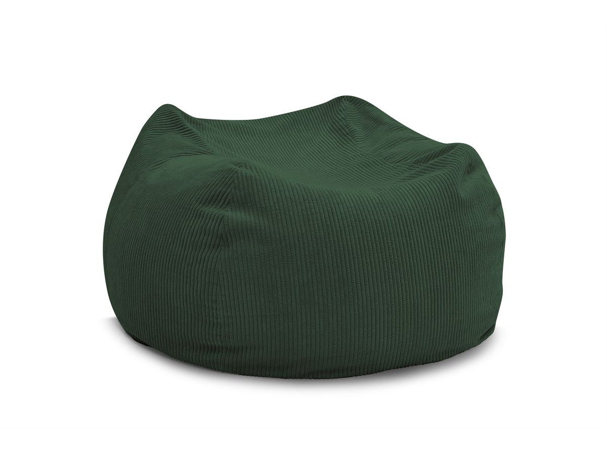 Pouf ultra moelleux VOLTAIRE velours côtelé