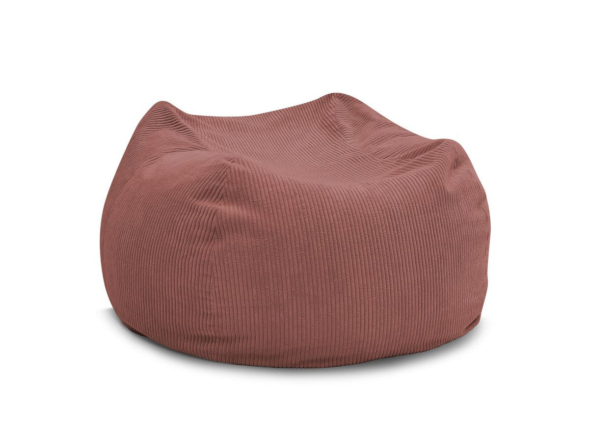 Pouf ultra moelleux VOLTAIRE velours côtelé