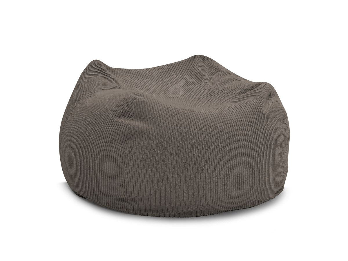 Pouf ultra moelleux VOLTAIRE velours côtelé