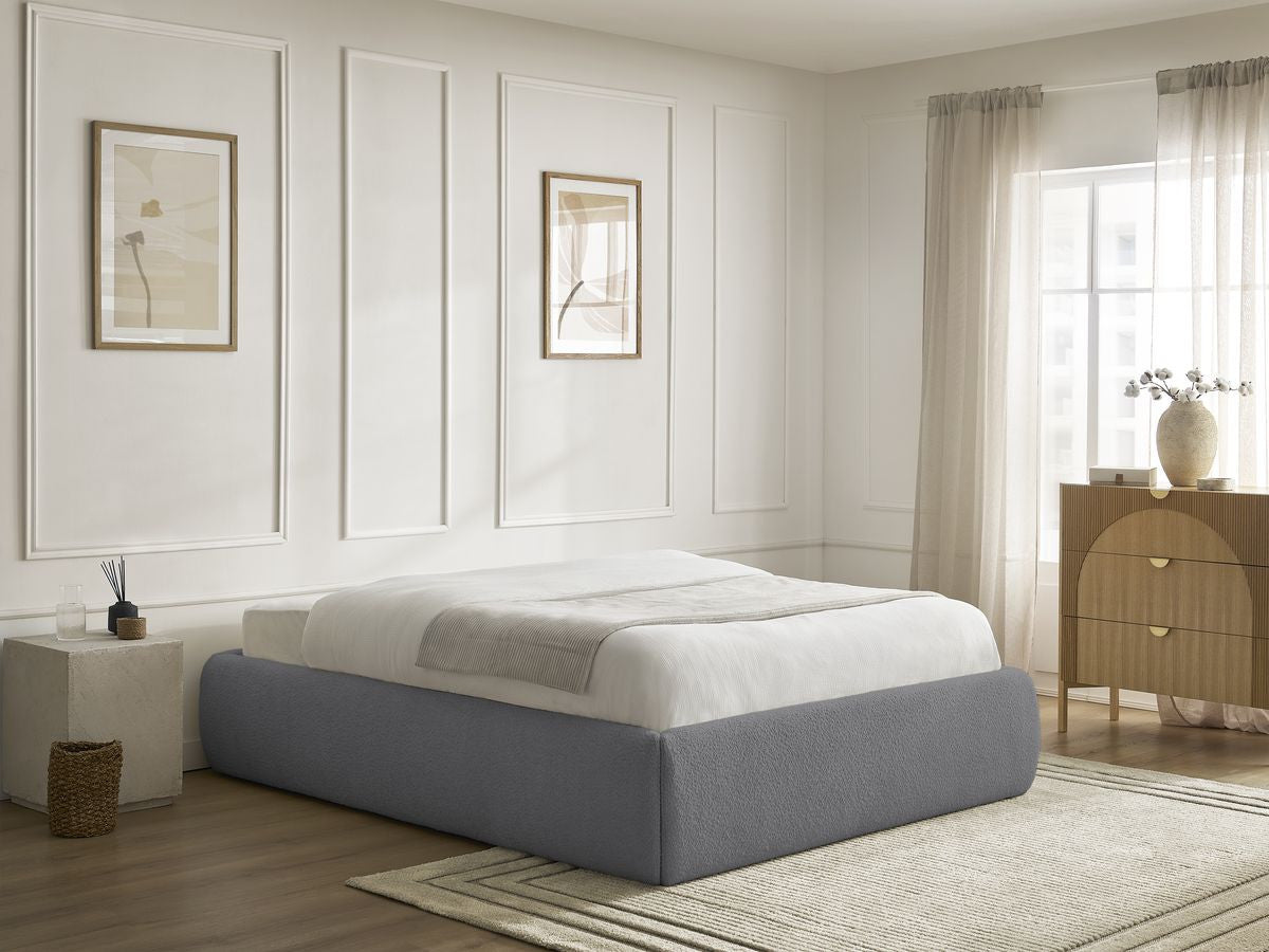 Sommier coffre INERA tissu bouclette