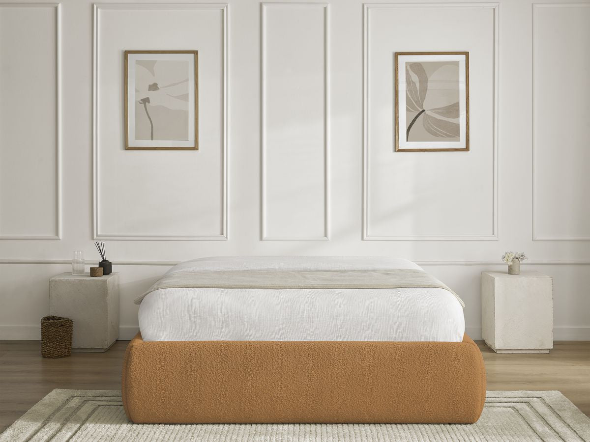 Sommier coffre INERA tissu bouclette