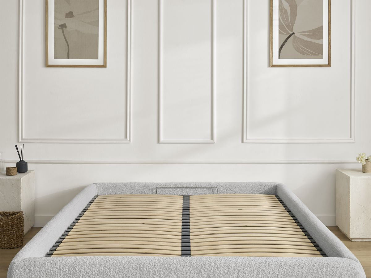Sommier coffre INERA tissu bouclette