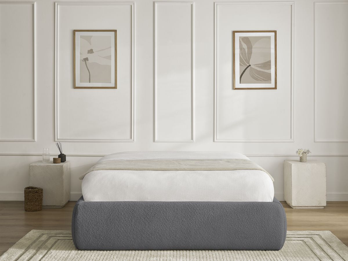 Sommier coffre INERA tissu bouclette