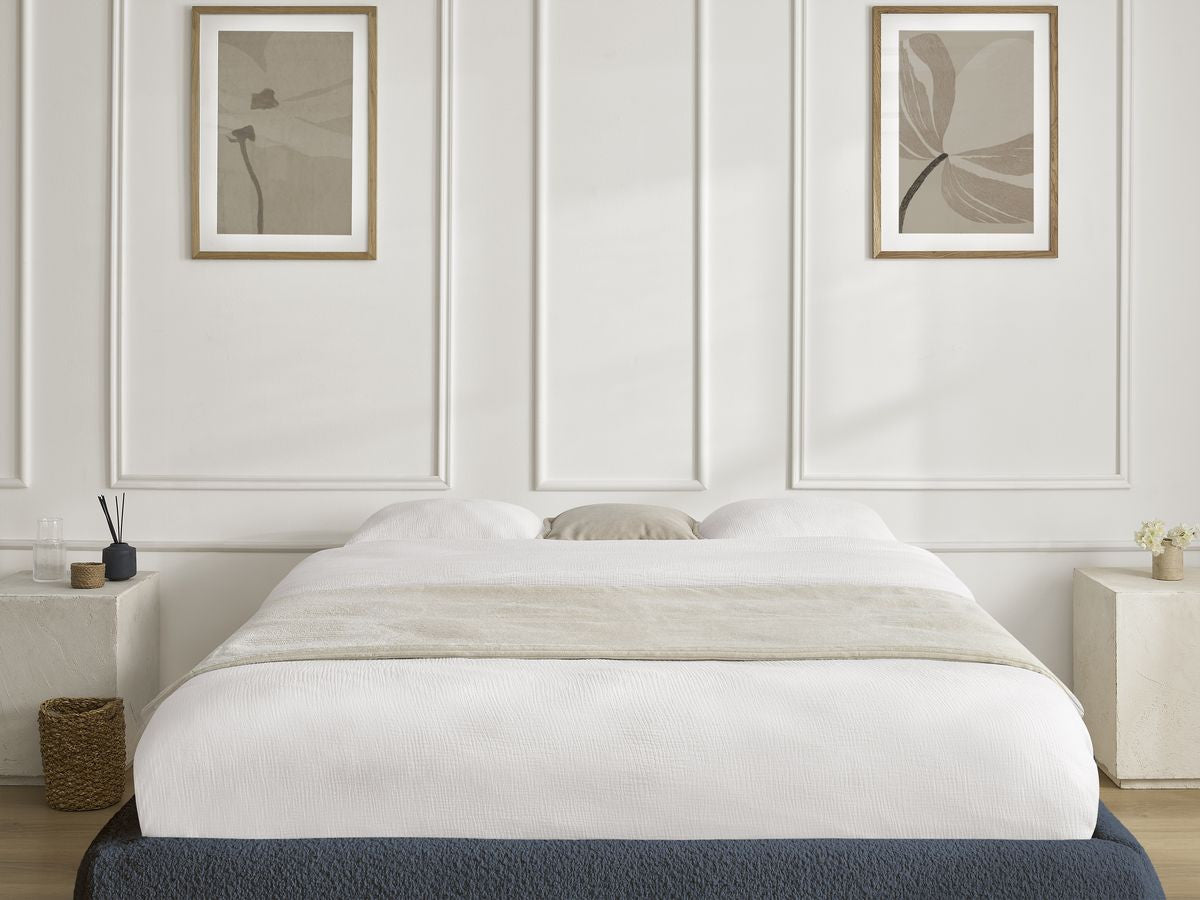 Sommier coffre INERA tissu bouclette