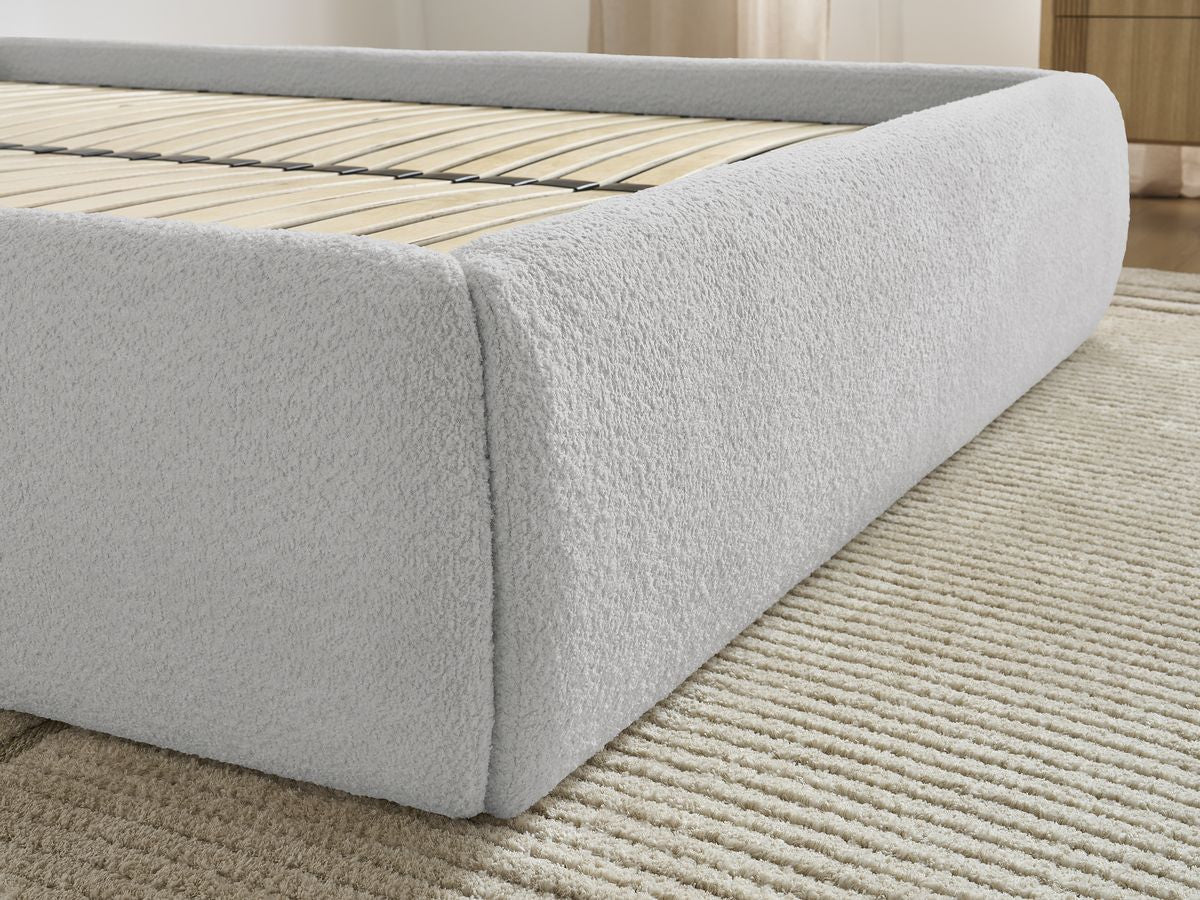 Sommier coffre INERA tissu bouclette