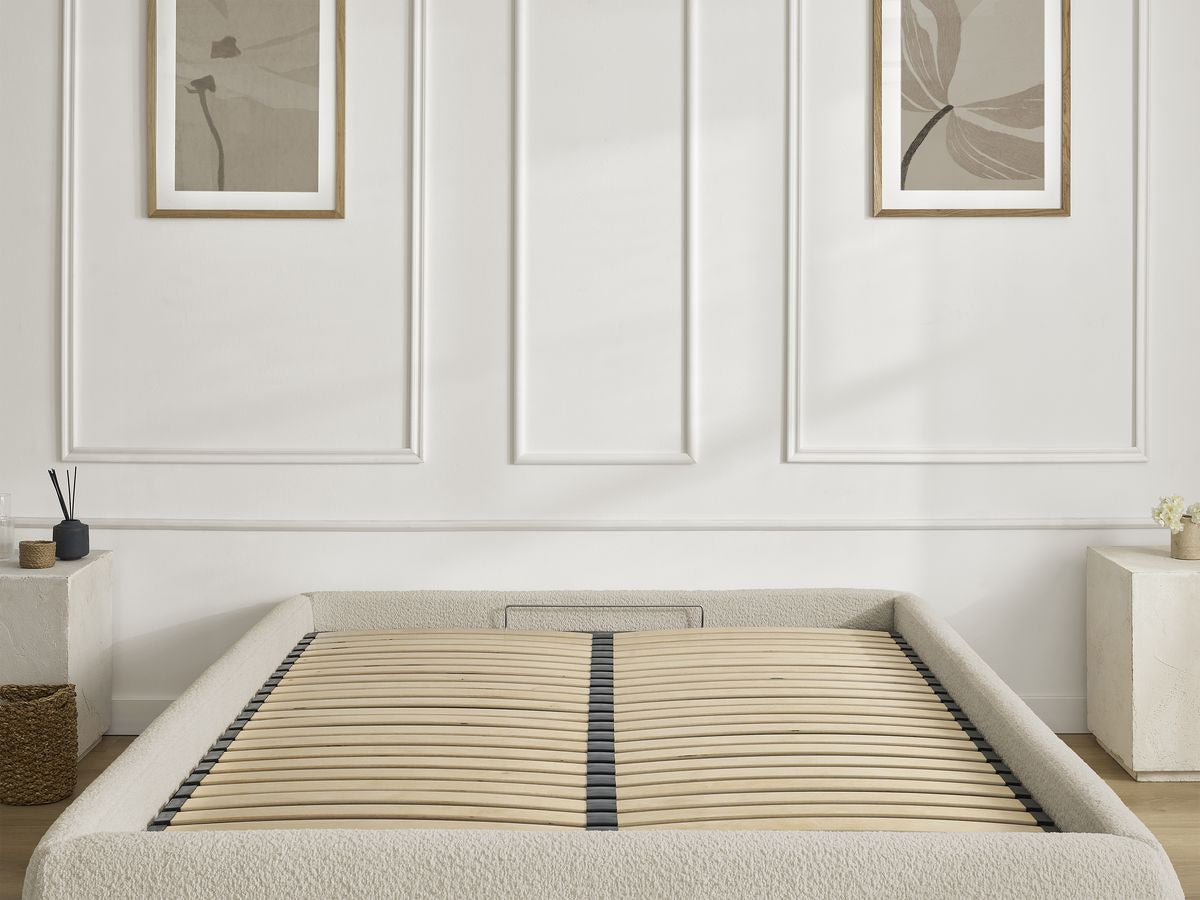Sommier coffre INERA tissu bouclette