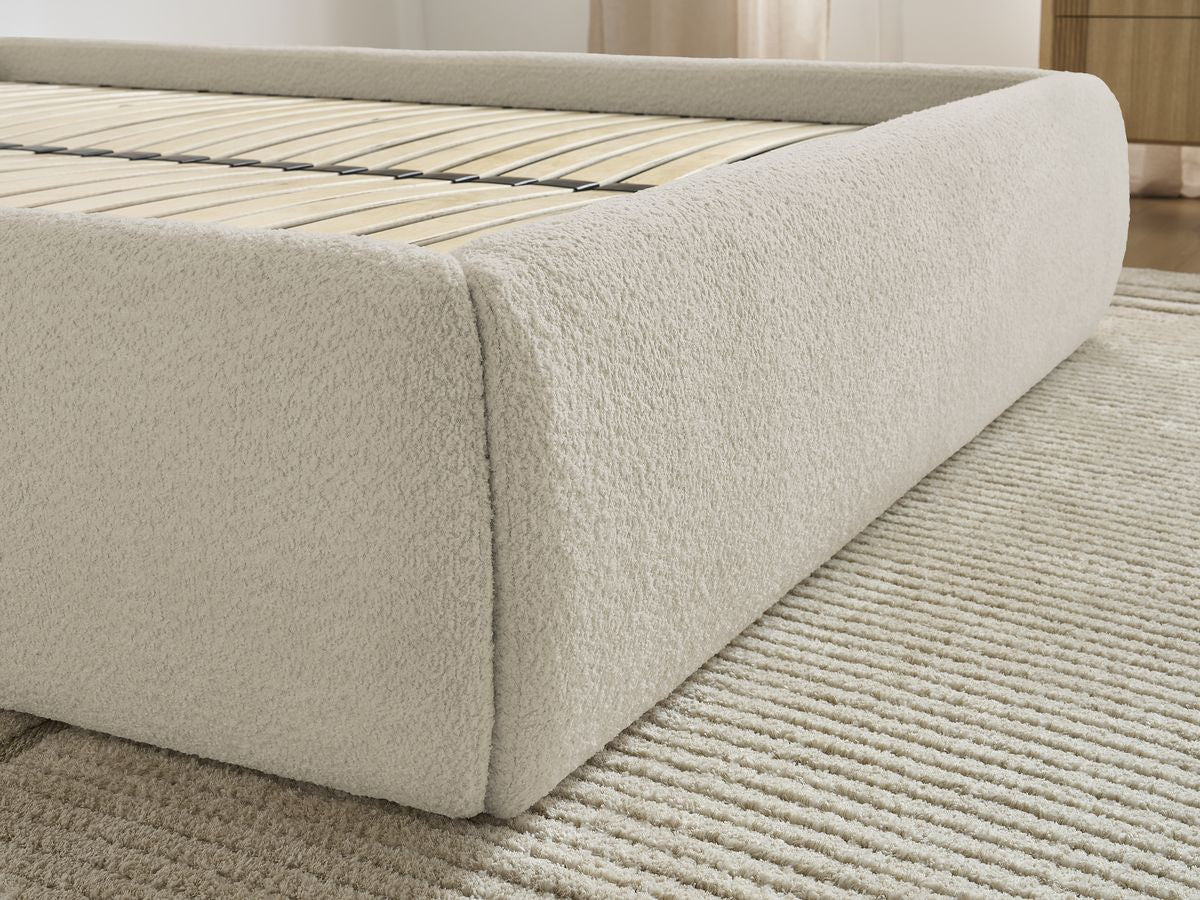 Sommier coffre INERA tissu bouclette