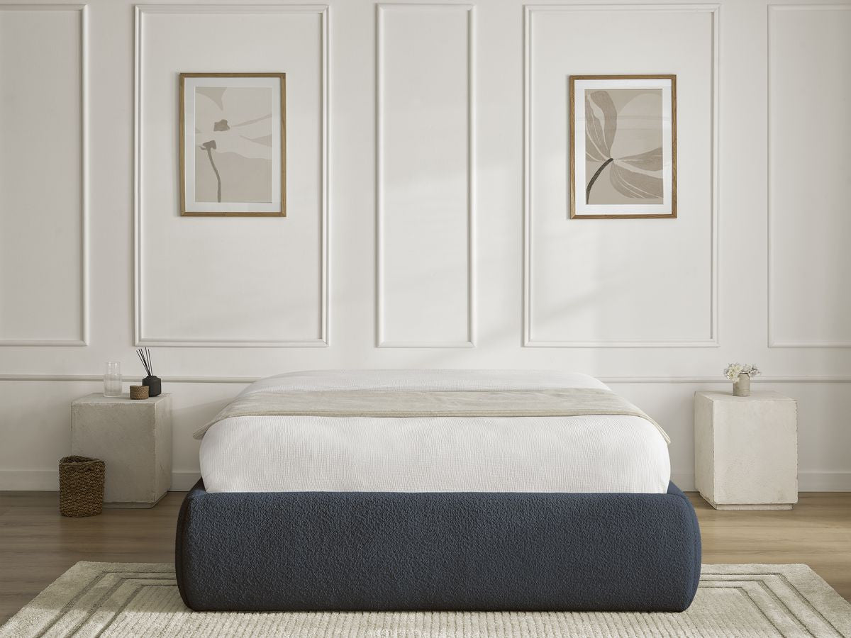 Sommier coffre INERA tissu bouclette