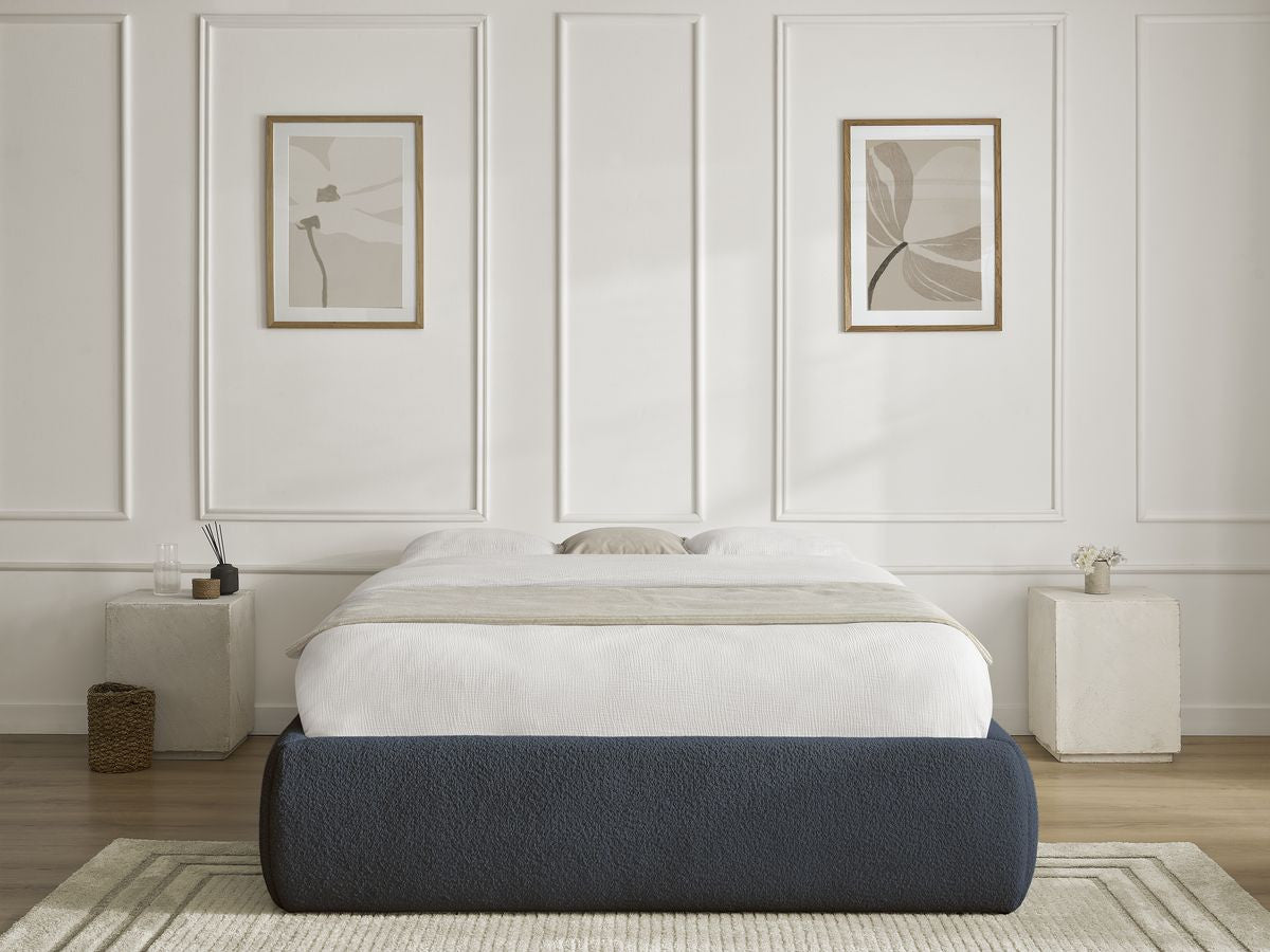 Sommier coffre INERA tissu bouclette