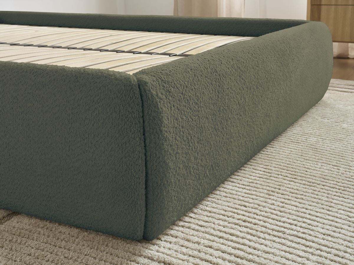Sommier coffre INERA tissu bouclette
