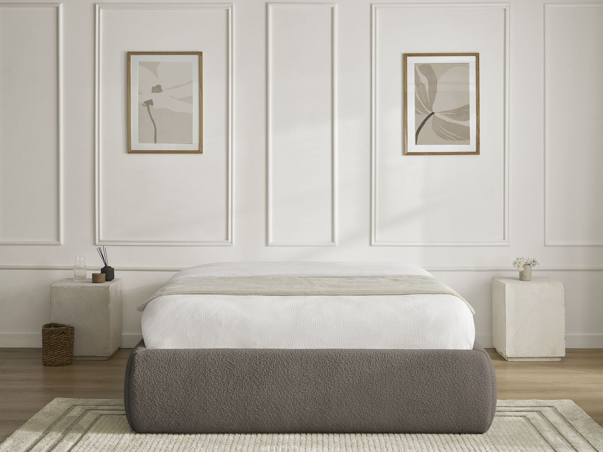 Sommier coffre INERA tissu bouclette
