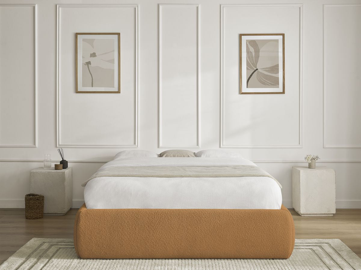 Sommier coffre INERA tissu bouclette