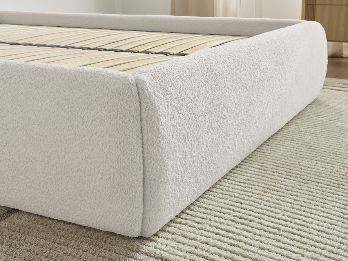 Sommier coffre INERA tissu bouclette