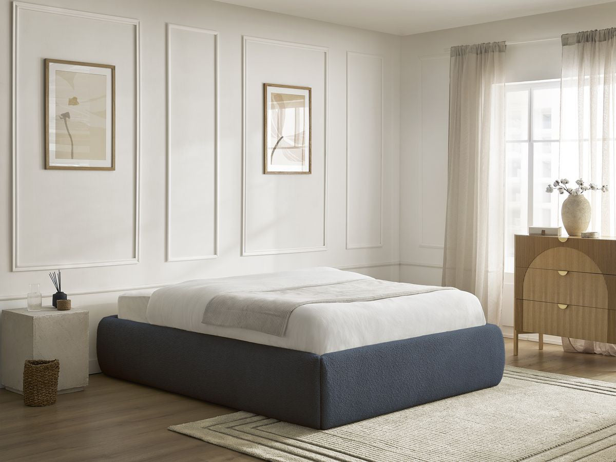 Sommier coffre INERA tissu bouclette